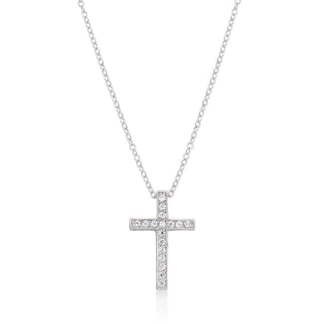 Cubic Zirconia Bling Cross Pendant Pendants  