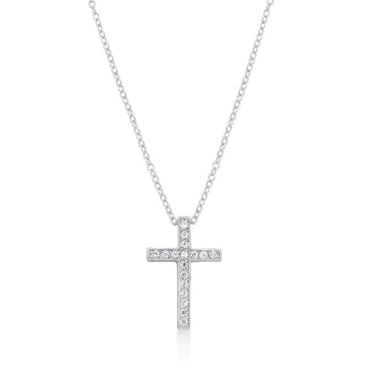 Cubic Zirconia Bling Cross Pendant Pendants  