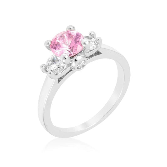 Mini Pink Ice Triplet Ring  