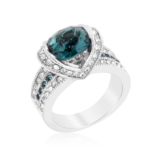 Ovaline Blue Ring  