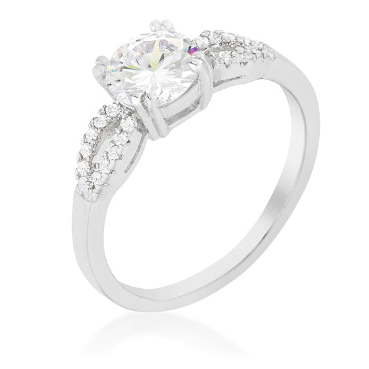 Round Solitaire Engagement Ring  